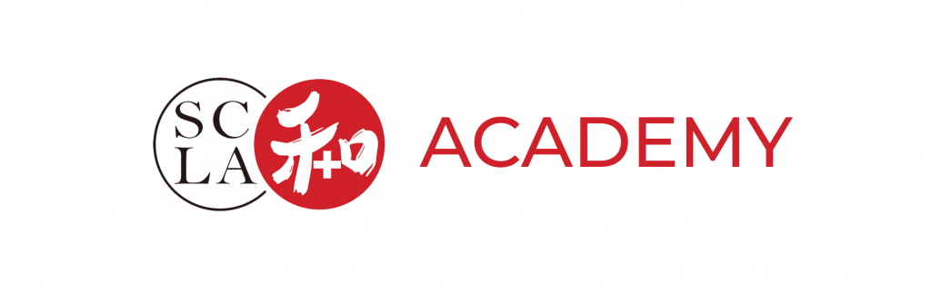 The image shows the updated logo of SCLA Academy.