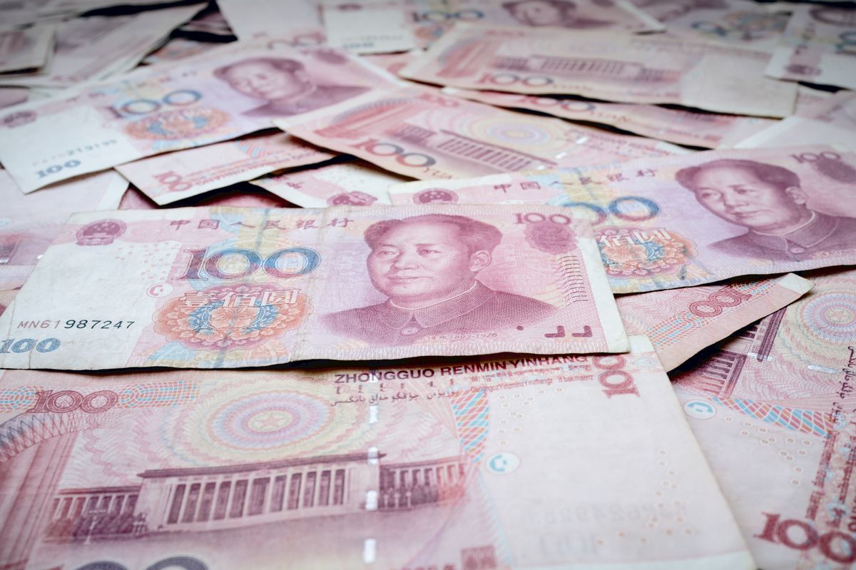 Chinese yuan (renmibi).