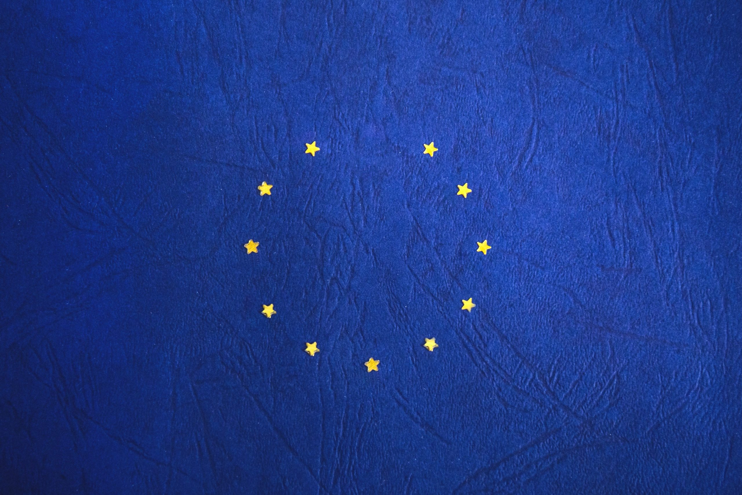 Painted flag of the European Union