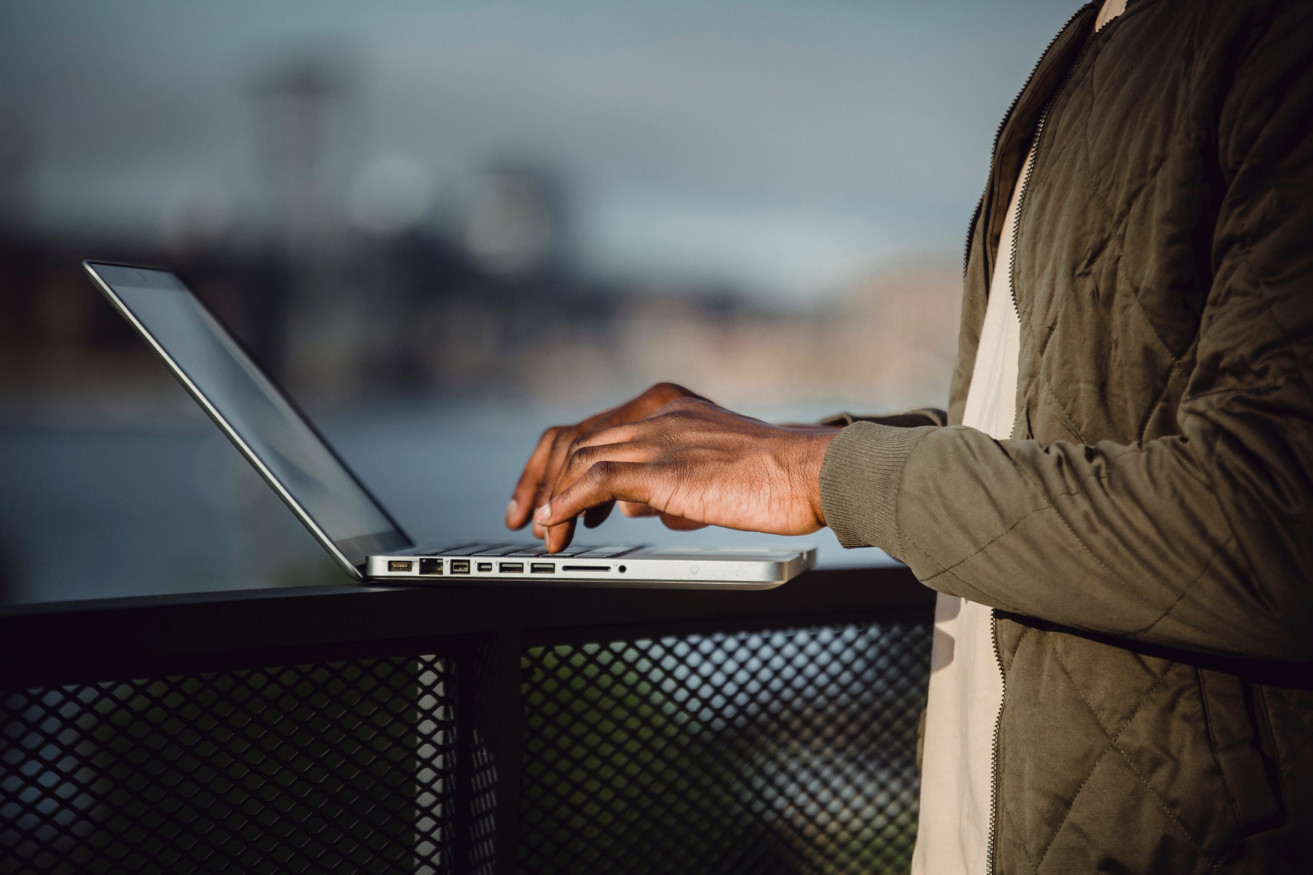 Person working on laptop on cookieless marketing campaign