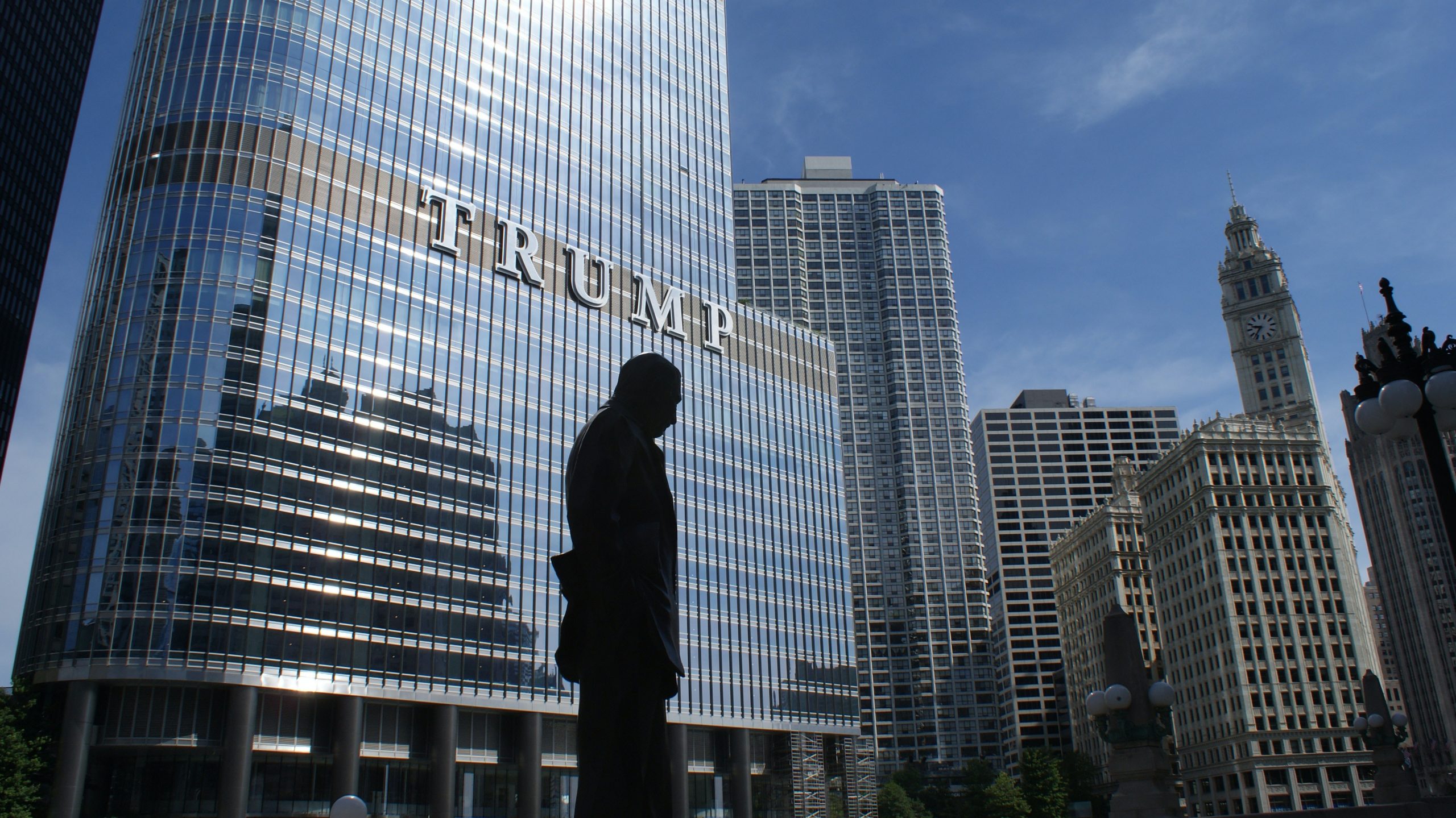 Statue next to Donald Trump's Trump Tower